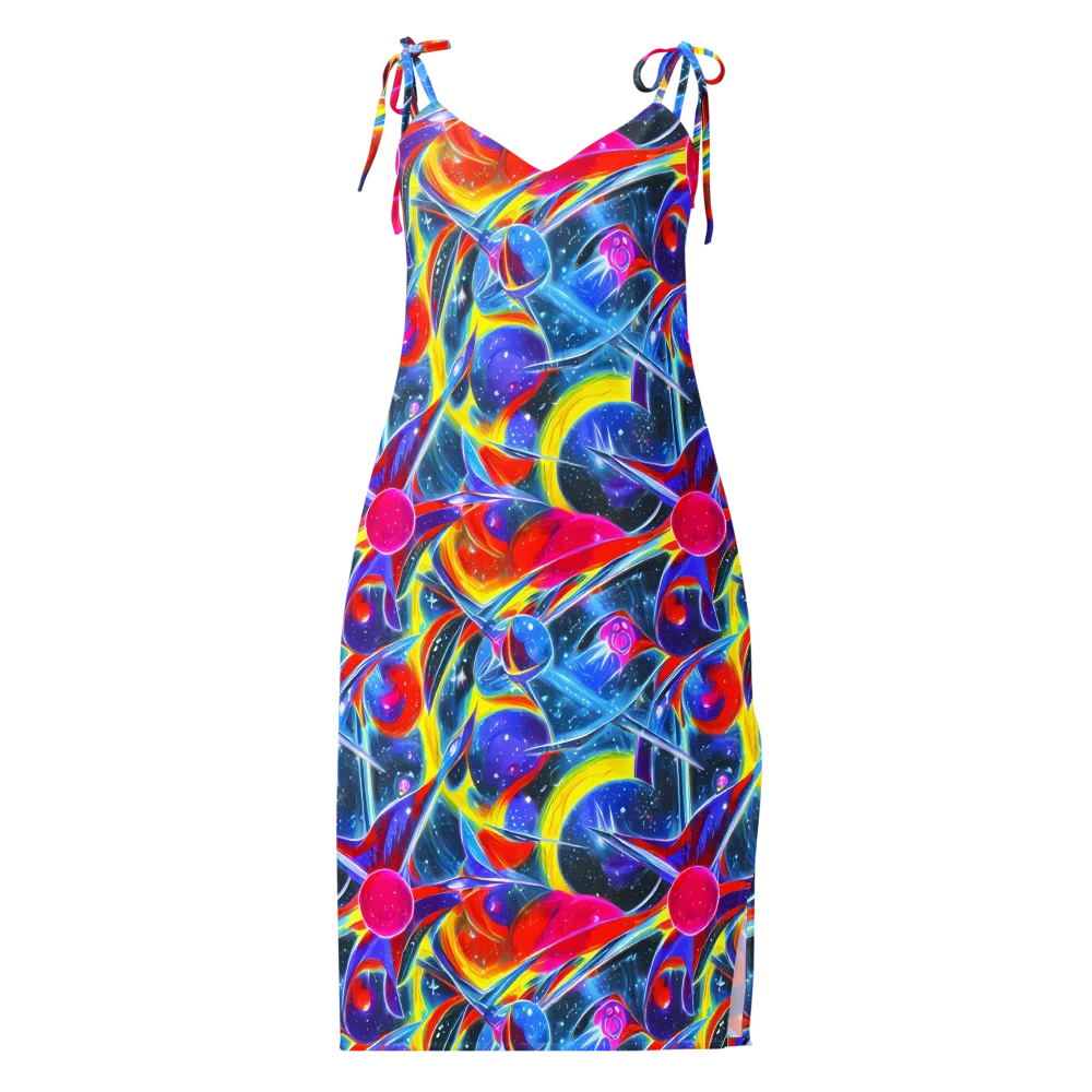Prismatic Marbles on Slip Dress — Front