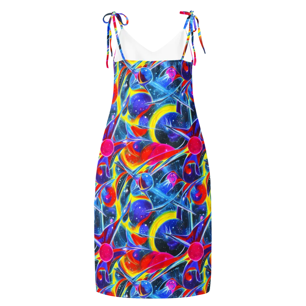 Prismatic Marbles on Slip Dress — Back