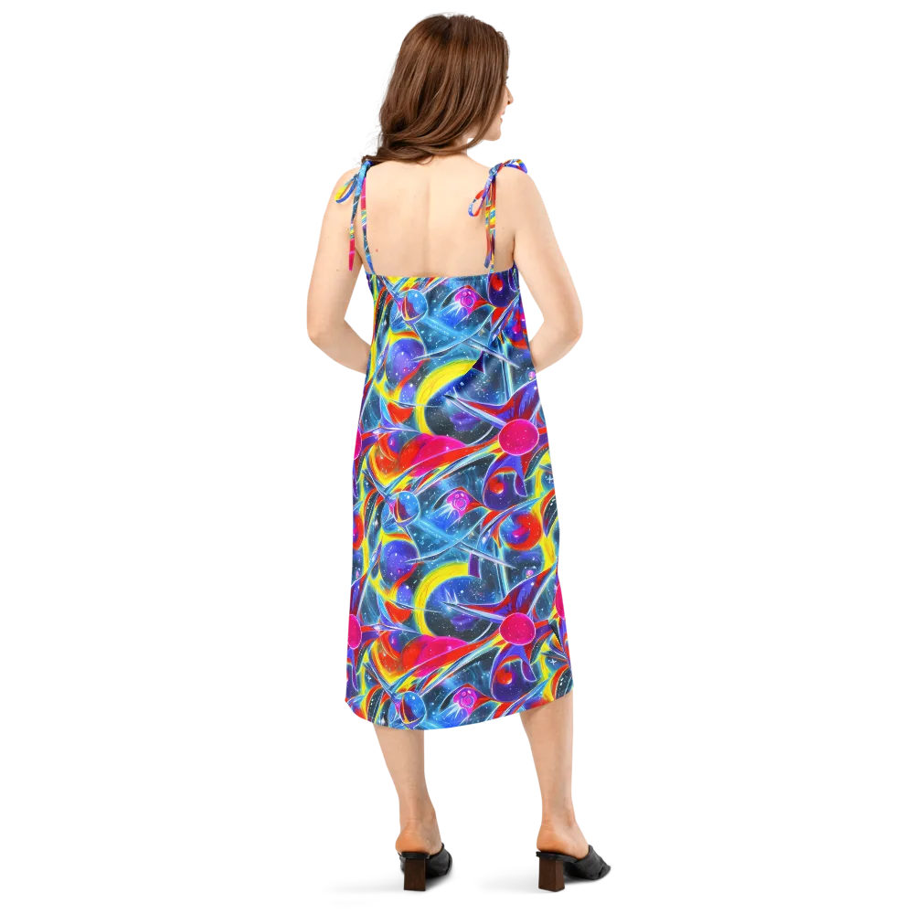Prismatic Marbles on Slip Dress — Back