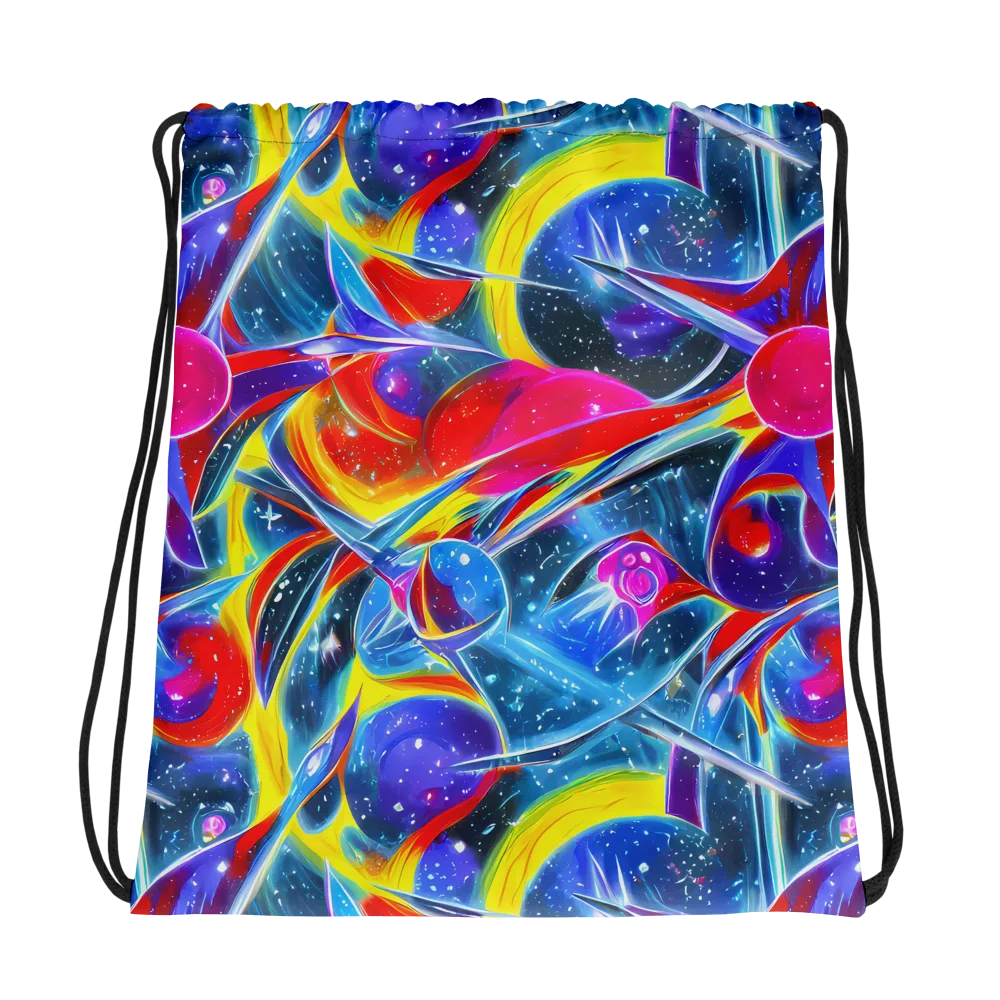 Prismatic Marbles on Drawstring Bag — Photo