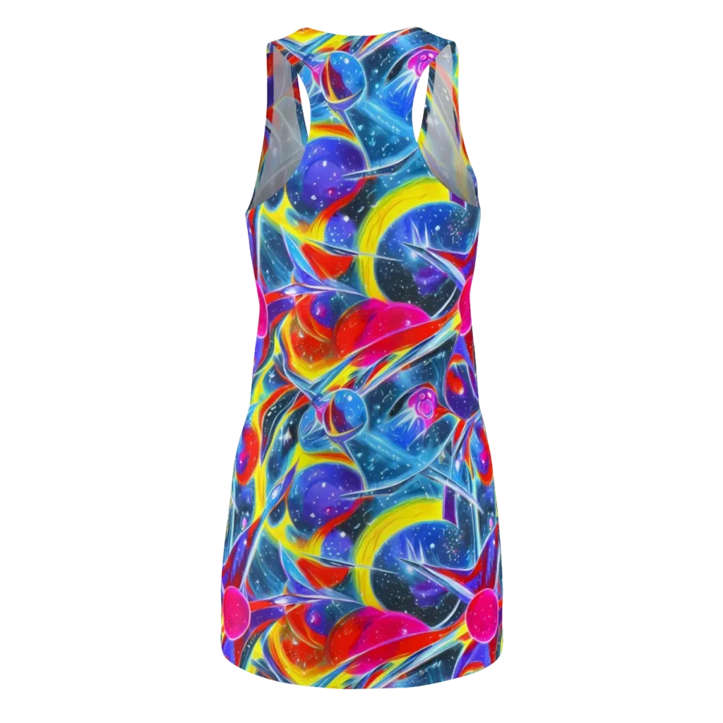 Prismatic Marbles on Racerback Dress — Back