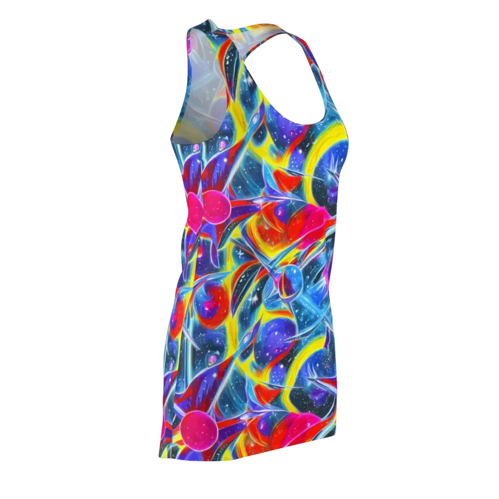 Prismatic Marbles on Racerback Dress — Front Side