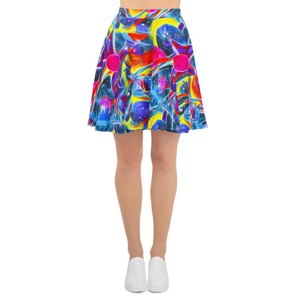 Prismatic Marbles on Skater Skirt — Front