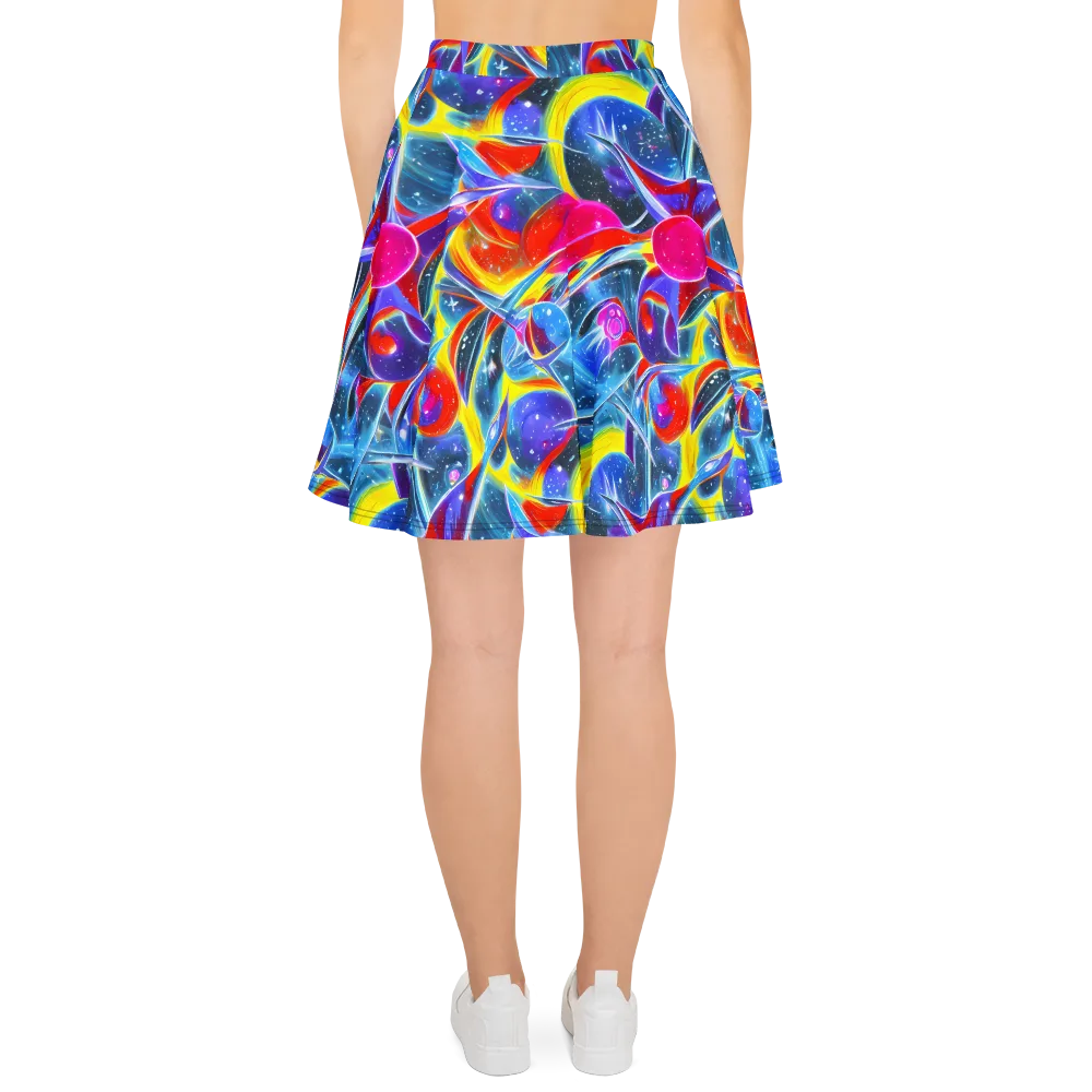 Prismatic Marbles on Skater Skirt — Back