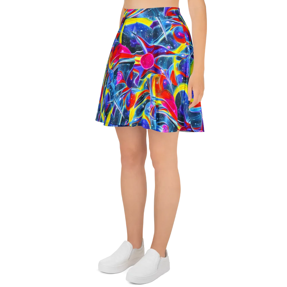 Prismatic Marbles on Skater Skirt — Left