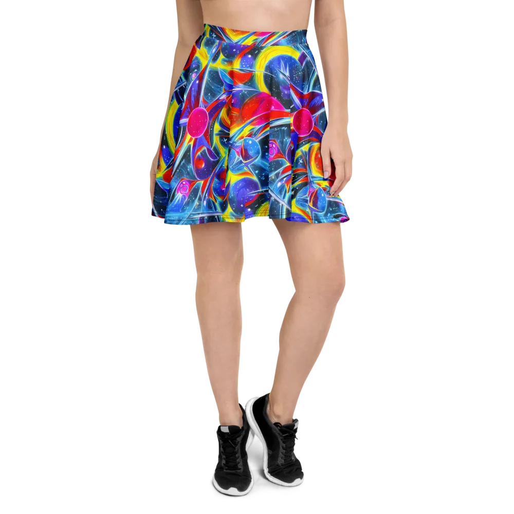Prismatic Marbles on Skater Skirt — Front