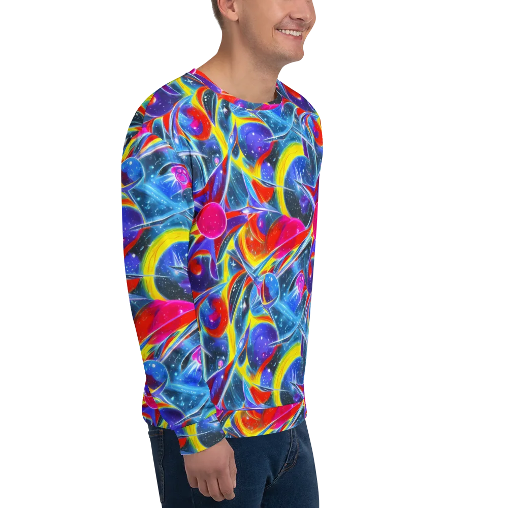 Prismatic Marbles on Sweatshirt — Right Front