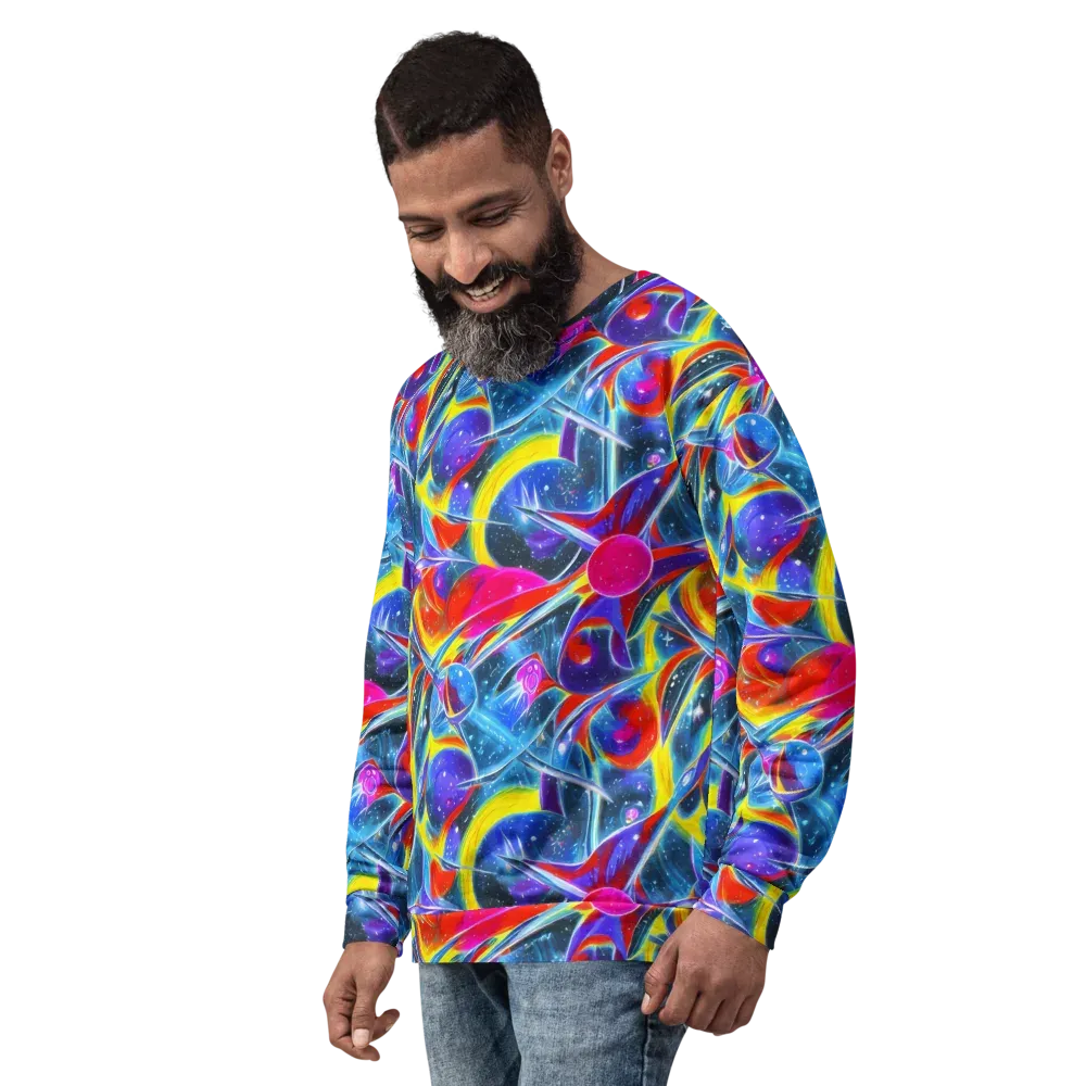 Prismatic Marbles on Sweatshirt — Left Front