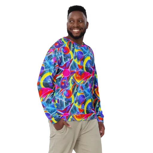Prismatic Marbles on a Sweatshirt