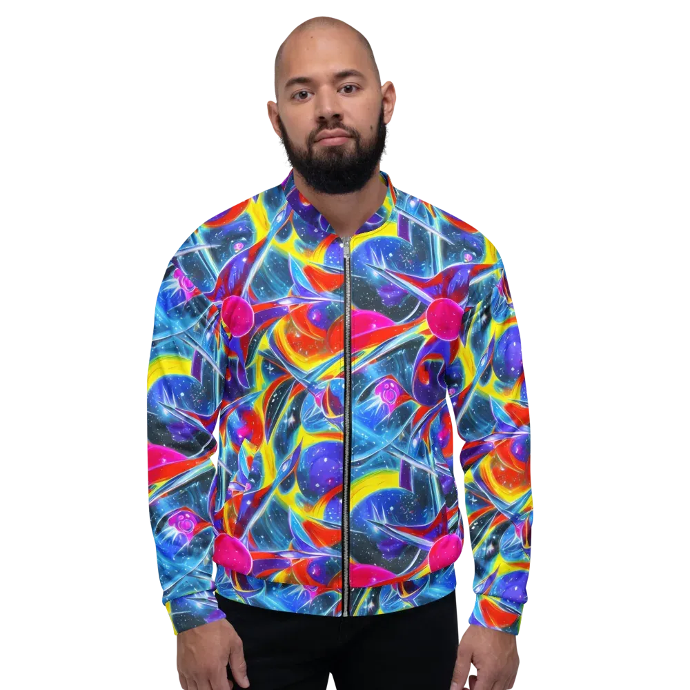 Prismatic Marbles on Bomber Jacket — Front