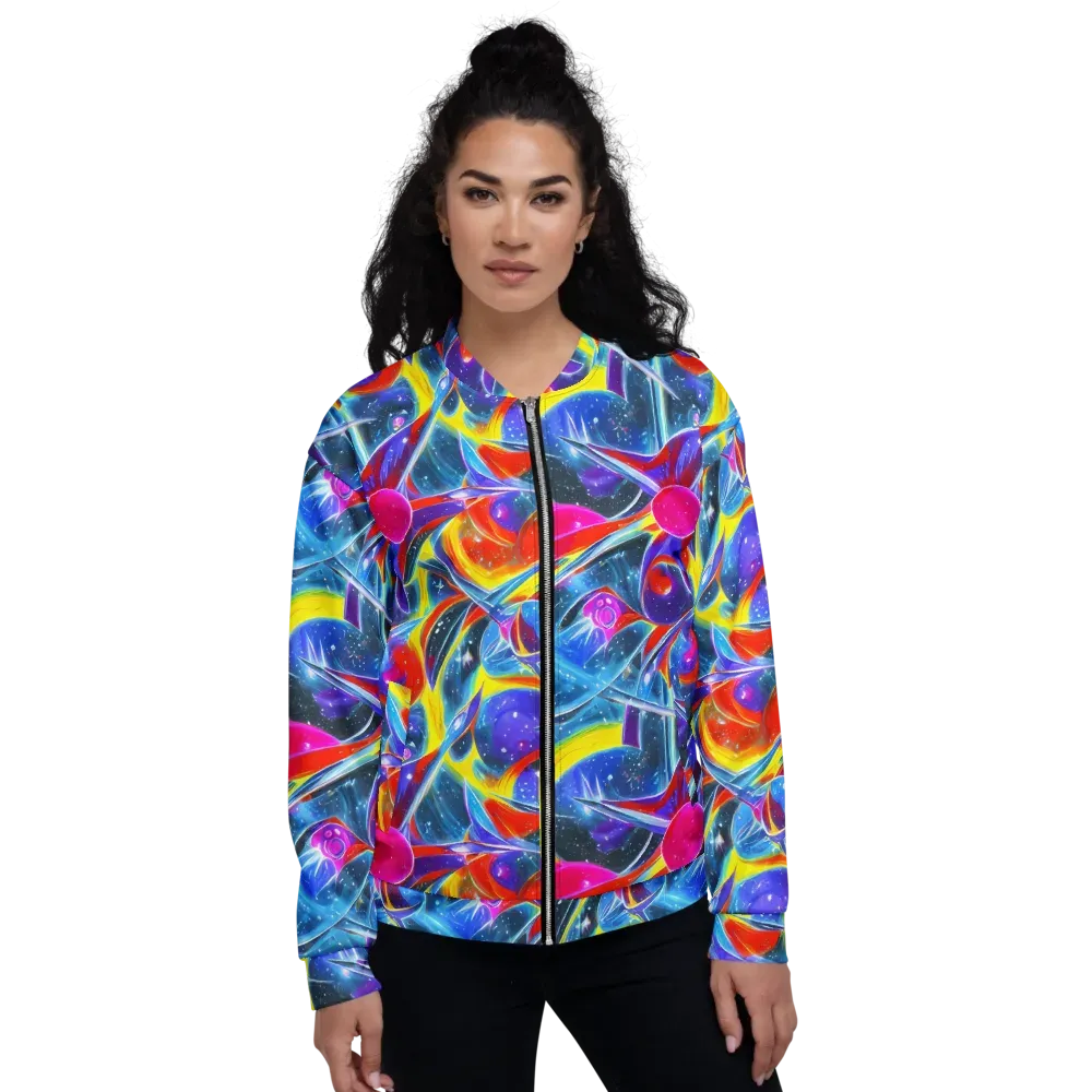 Prismatic Marbles on Bomber Jacket — Front