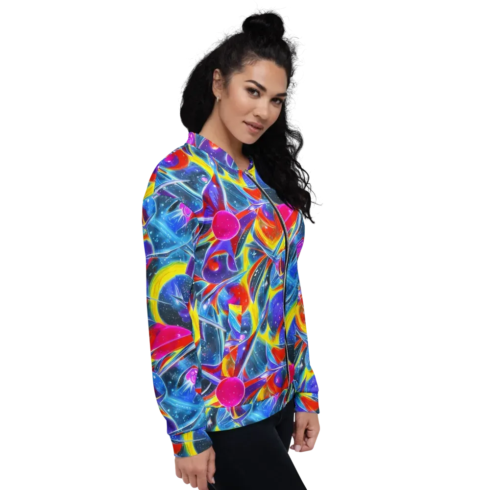 Prismatic Marbles on Bomber Jacket — Right