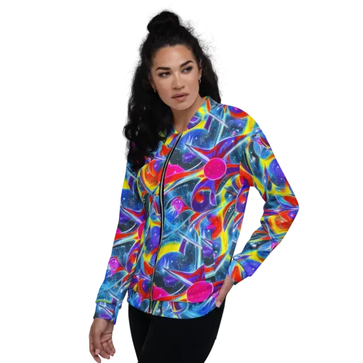 Prismatic Marbles on a Bomber Jacket