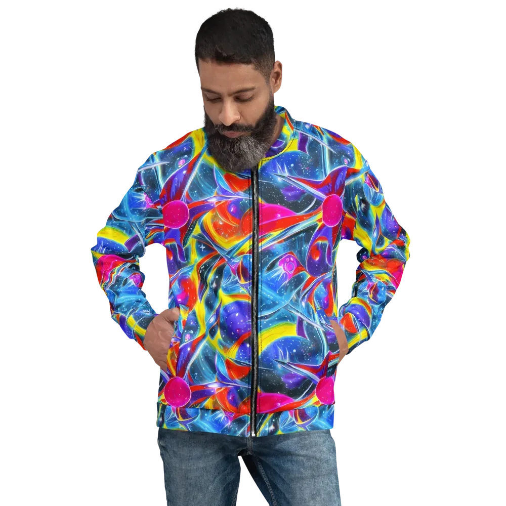 Prismatic Marbles on Bomber Jacket — Front