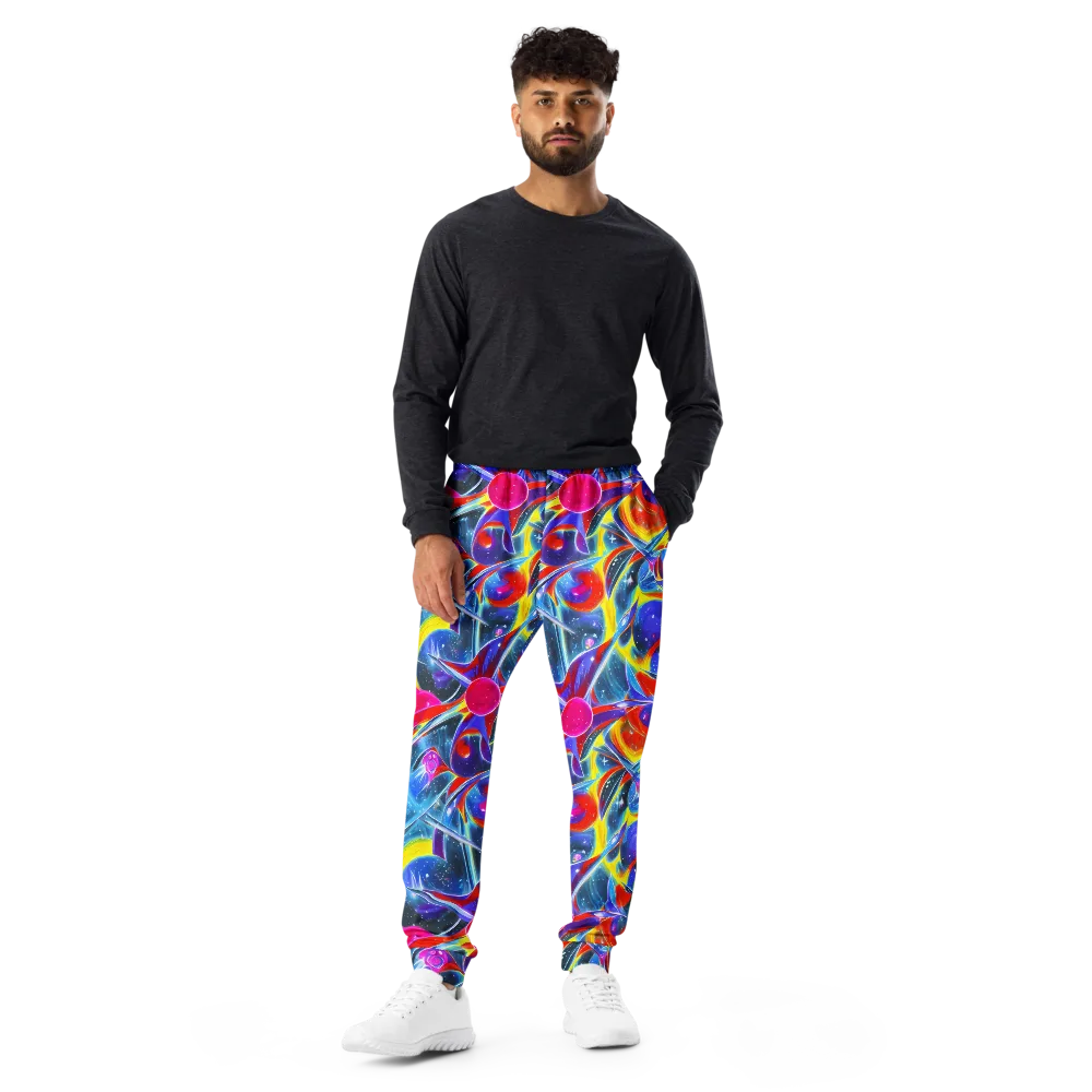 Prismatic Marbles on Men's Joggers — Front