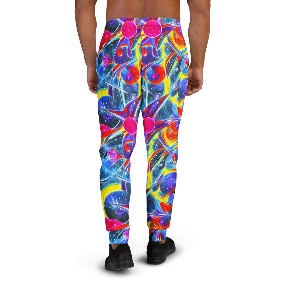 Prismatic Marbles on Men's Joggers — Back