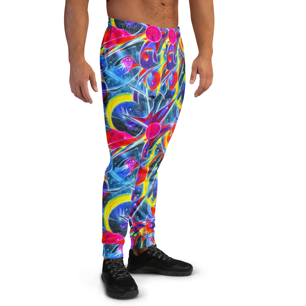 Prismatic Marbles on Men's Joggers — Right