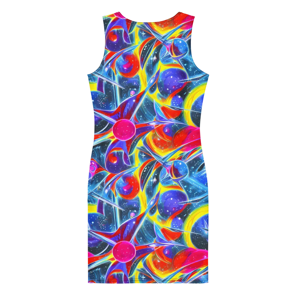 Prismatic Marbles on Bodycon Dress — Back