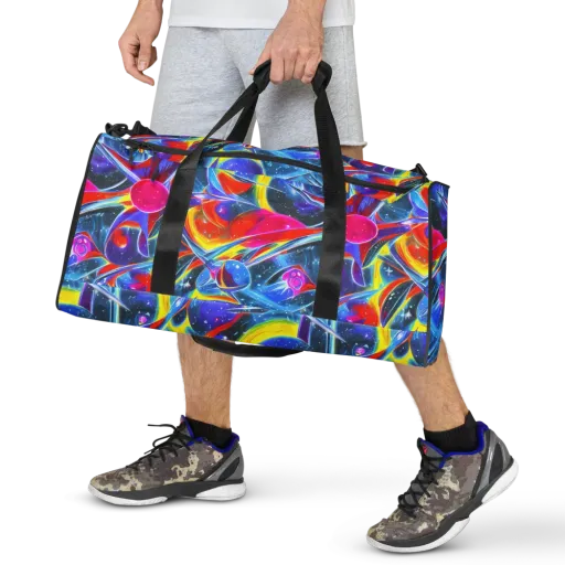 Prismatic Marbles on a Duffle Bag