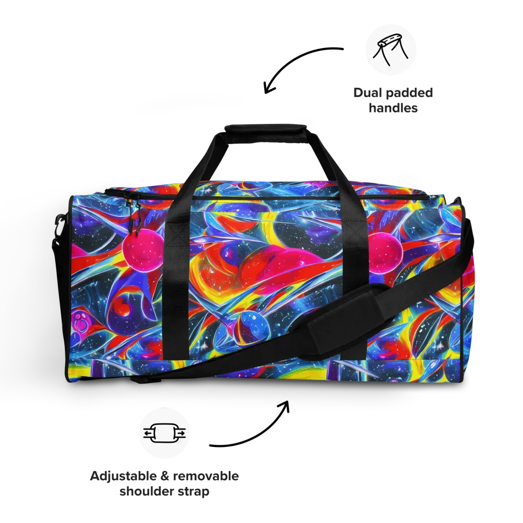 Prismatic Marbles on Duffle Bag — Front