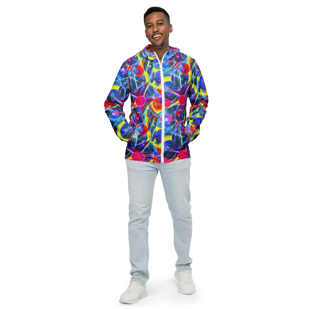 Prismatic Marbles on Men's Windbreaker — Front