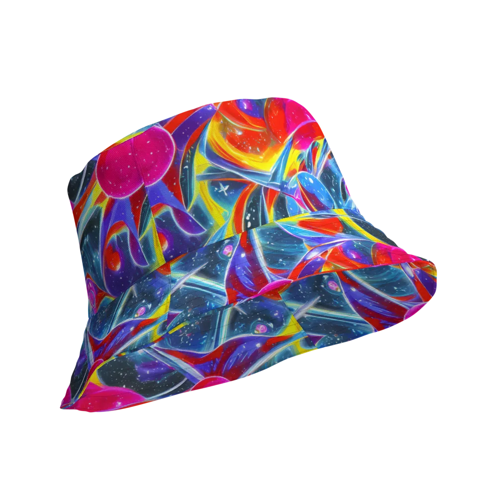 Prismatic Marbles on Reversible Bucket Hat — Product details Outside