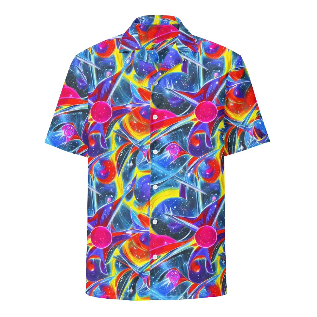 Prismatic Marbles on Button Shirt — Front