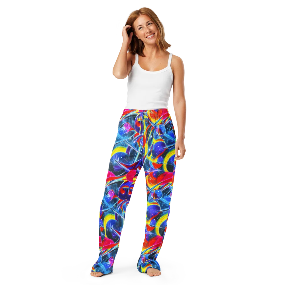 Prismatic Marbles on Women's Pajama Pants — Front