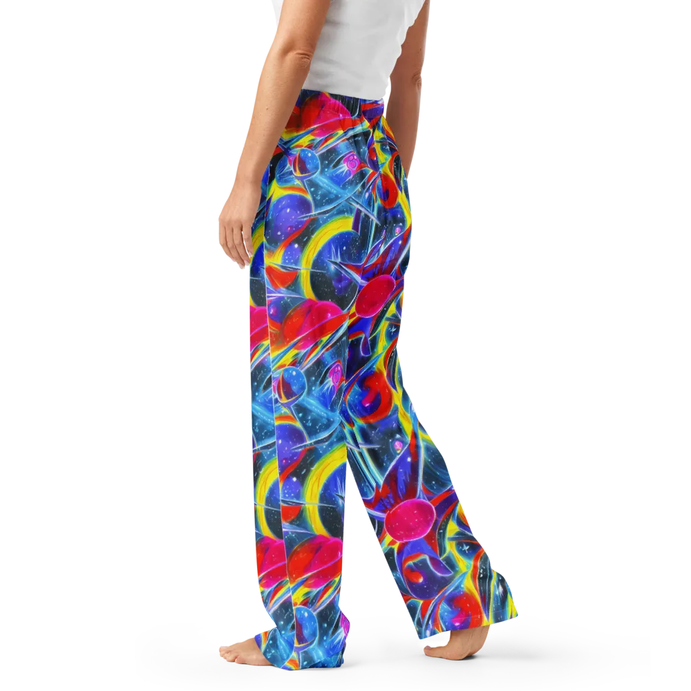 Prismatic Marbles on Women's Pajama Pants — Left