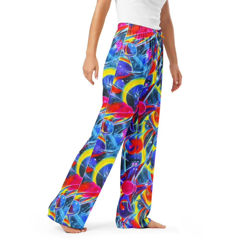 Prismatic Marbles on Women's Pajama Pants — Right Front