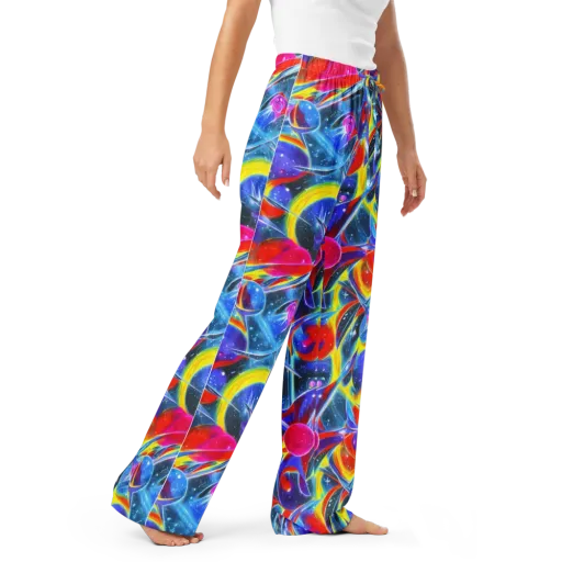 Prismatic Marbles on a Women's Pajama Pants