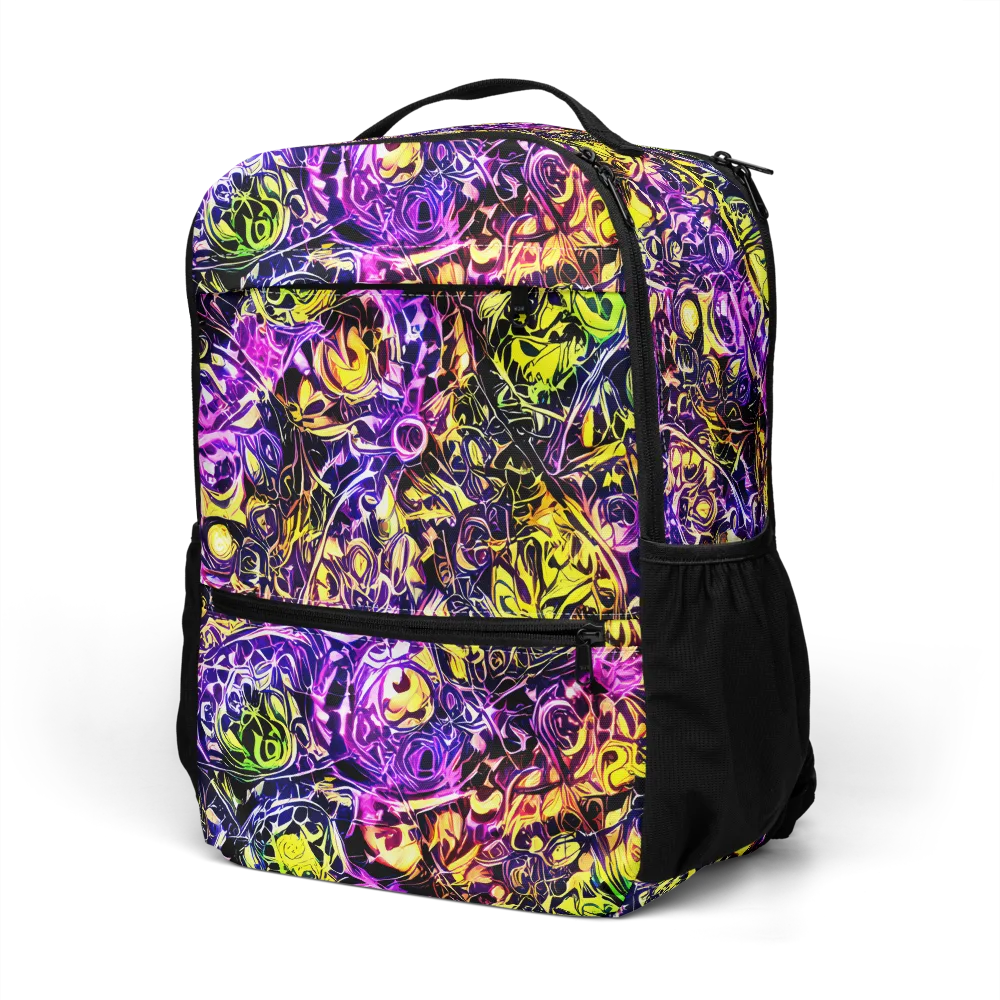 Psychedelic Prism on Utility Backpack — Left Front