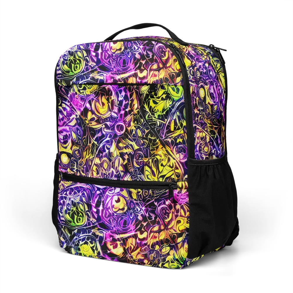 Psychedelic Prism on Utility Backpack — Left Front
