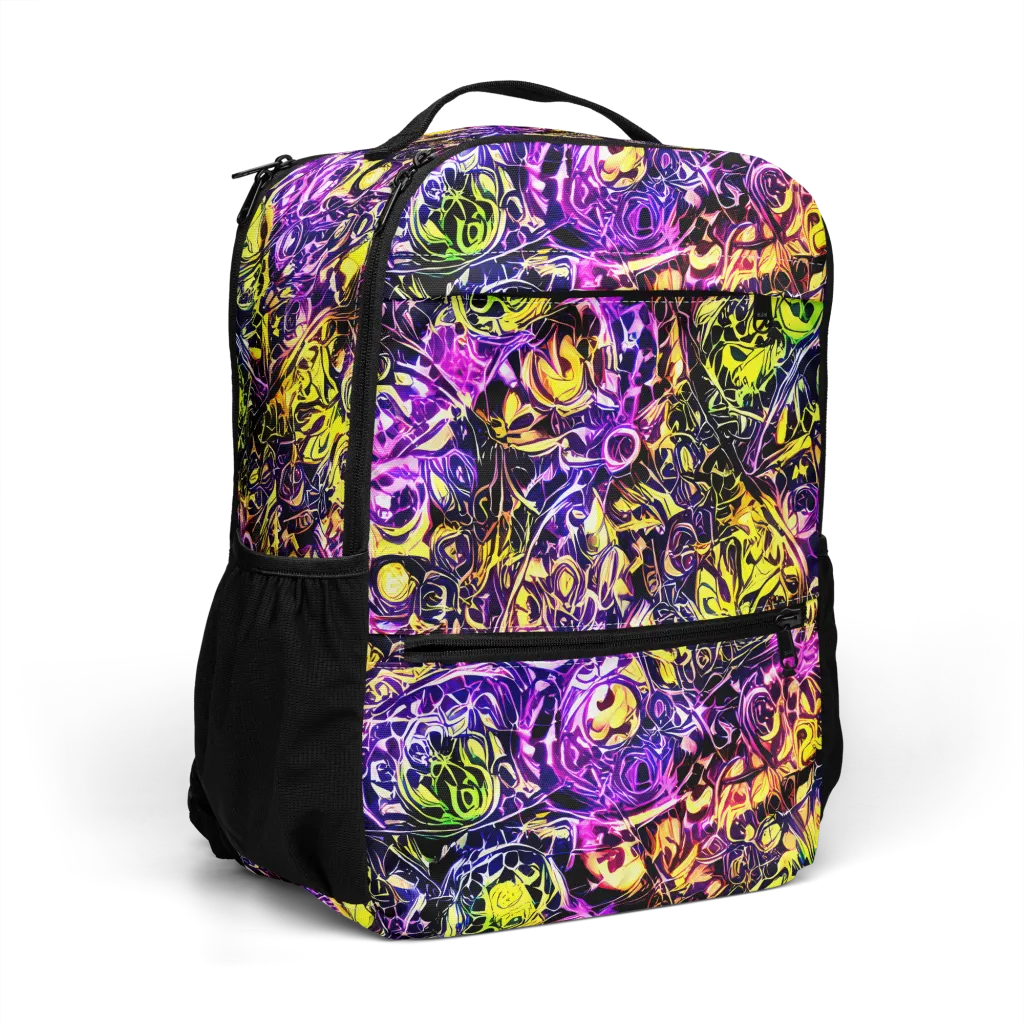 Psychedelic Prism on Utility Backpack — Right Front