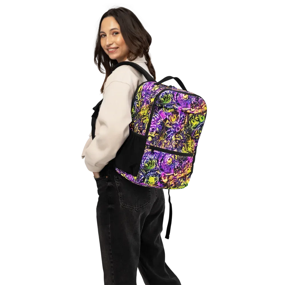 Psychedelic Prism on Utility Backpack — Back
