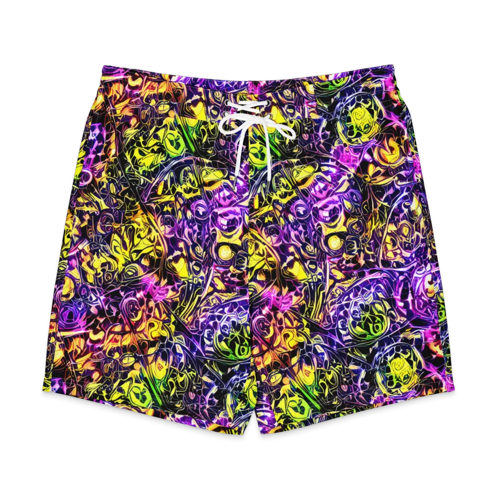 Psychedelic Prism on Men's Board Shorts — Front