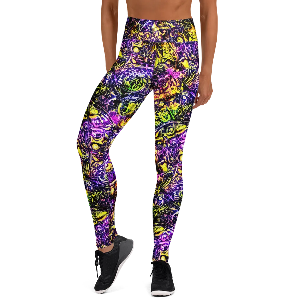 Psychedelic Prism on Yoga Leggings — Front