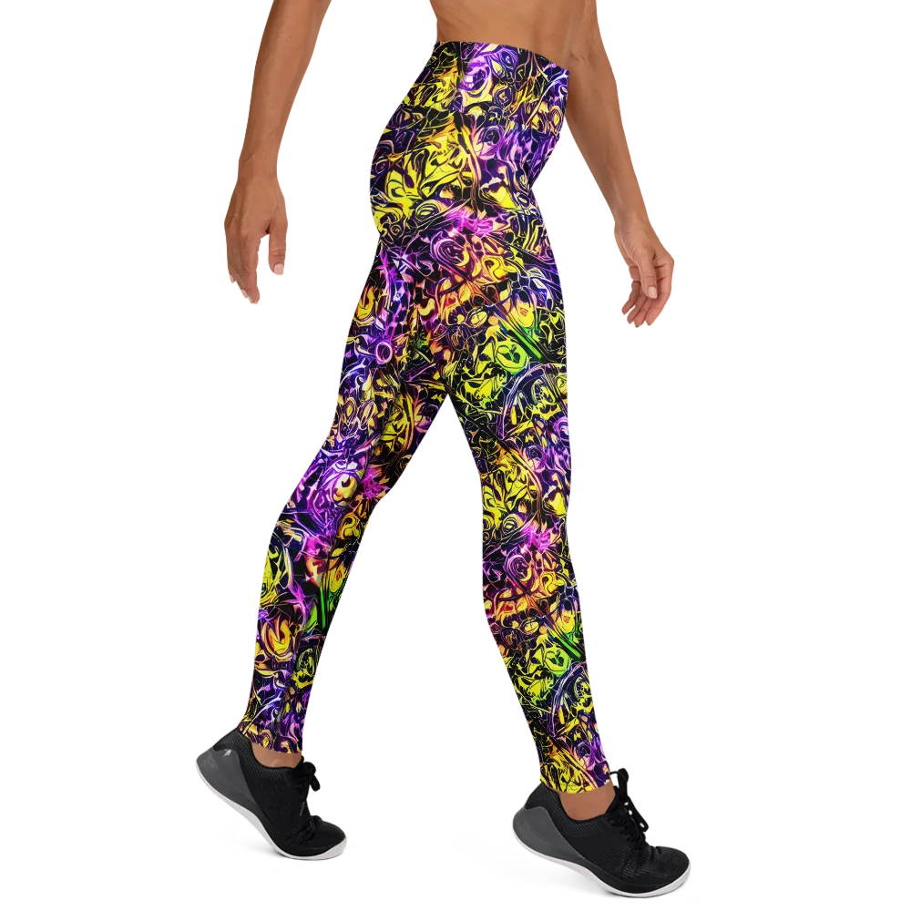 Psychedelic Prism on Yoga Leggings — Right