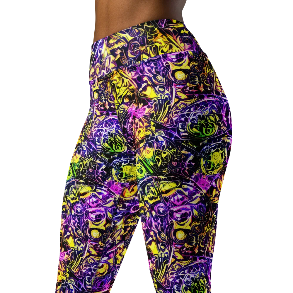 Psychedelic Prism on Yoga Leggings — Left Front
