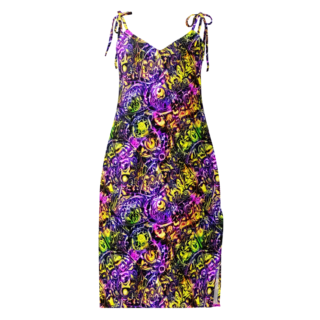 Psychedelic Prism on Slip Dress — Front