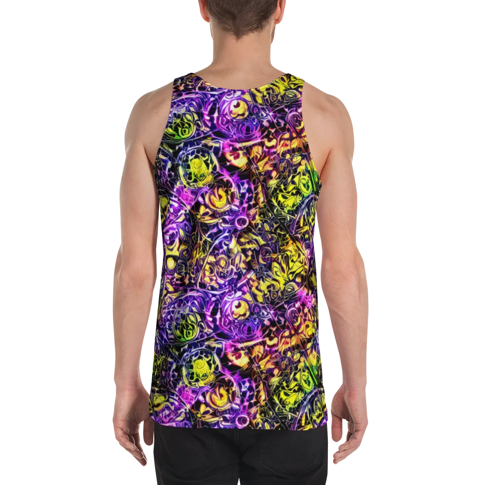 Psychedelic Prism on Men's Tank Top — Back
