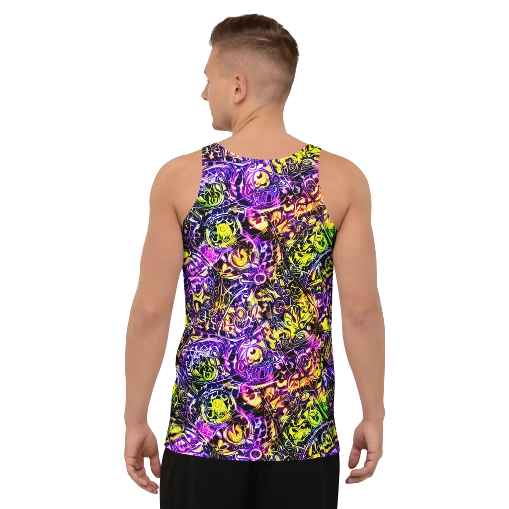 Psychedelic Prism on Men's Tank Top — Back