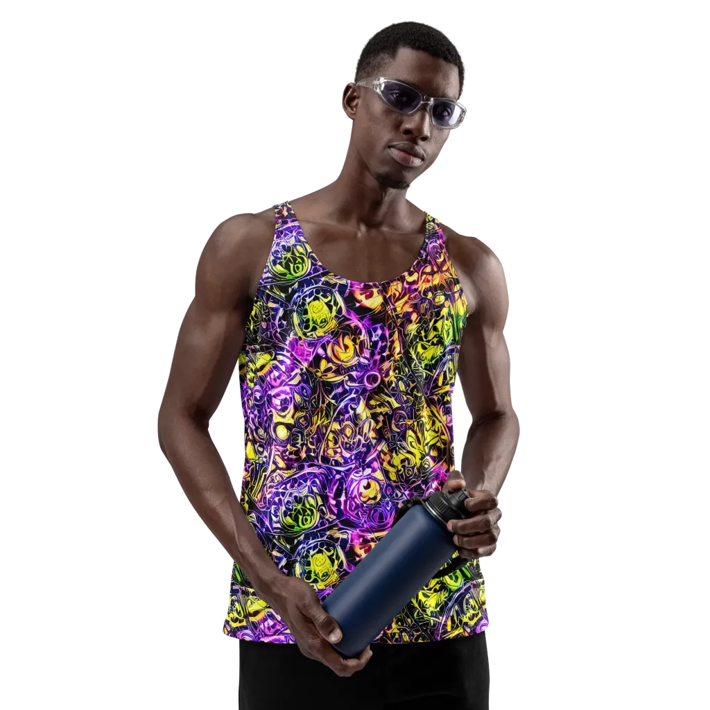 Psychedelic Prism on Men's Tank Top — Front