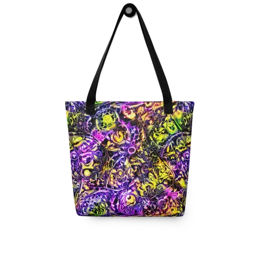Psychedelic Prism on a Tote Bag