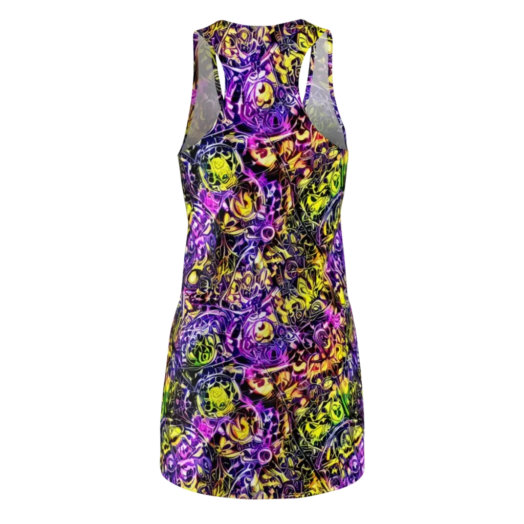 Psychedelic Prism on Racerback Dress — Back