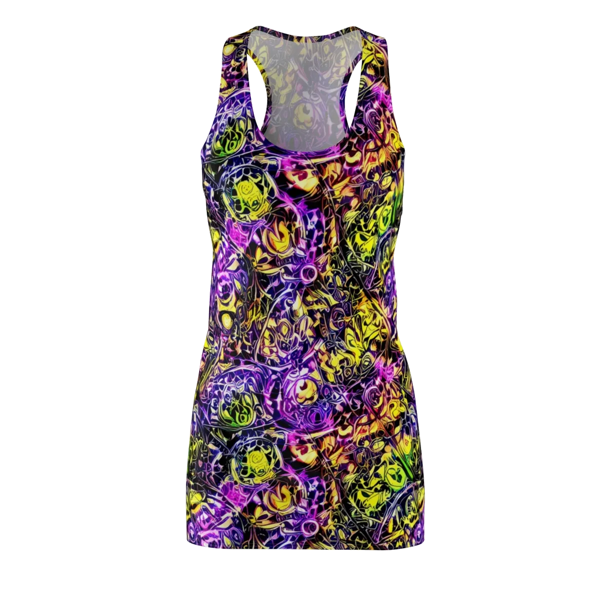 Psychedelic Prism on Racerback Dress — Front