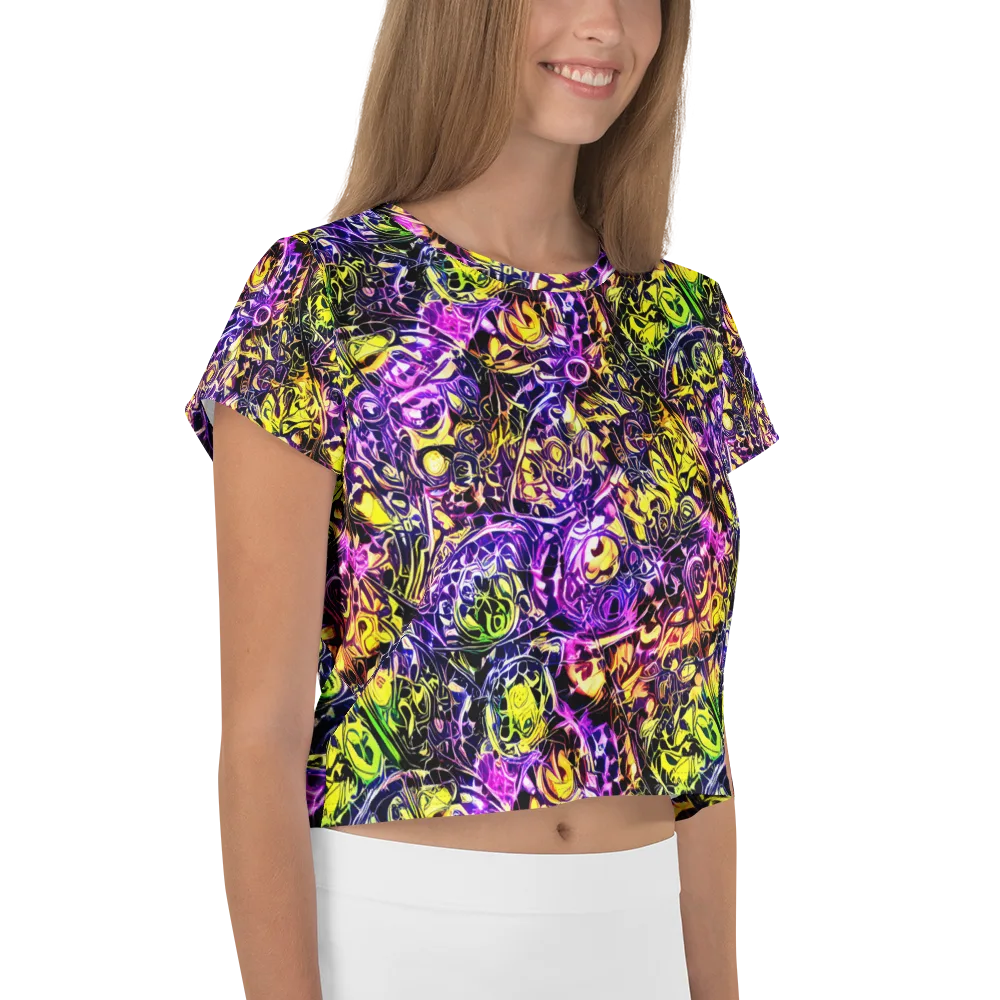 Psychedelic Prism on Crop Tee — Right