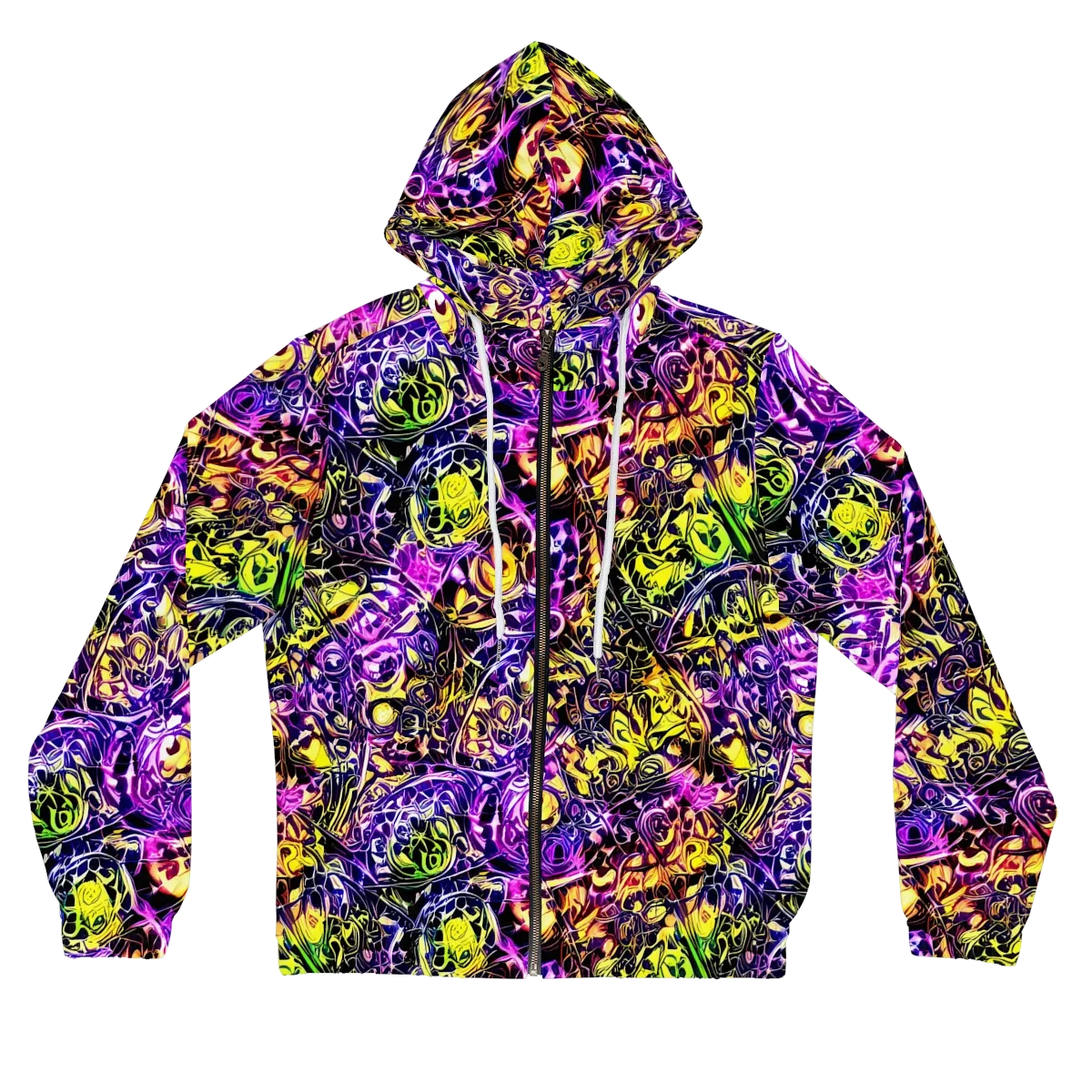 Psychedelic Prism on Women's Full-Zip Hoodie — Front