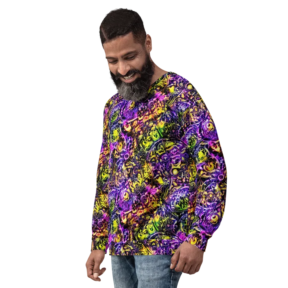 Psychedelic Prism on Sweatshirt — Left Front