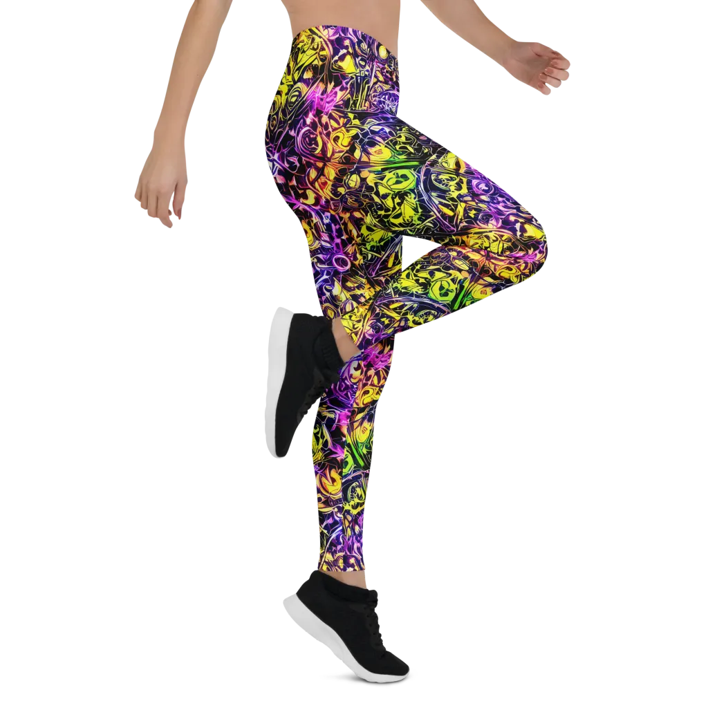 Psychedelic Prism on Leggings — Right